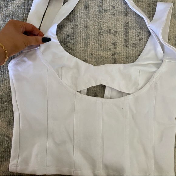 i am gia white corset tank - Picture 2 of 4